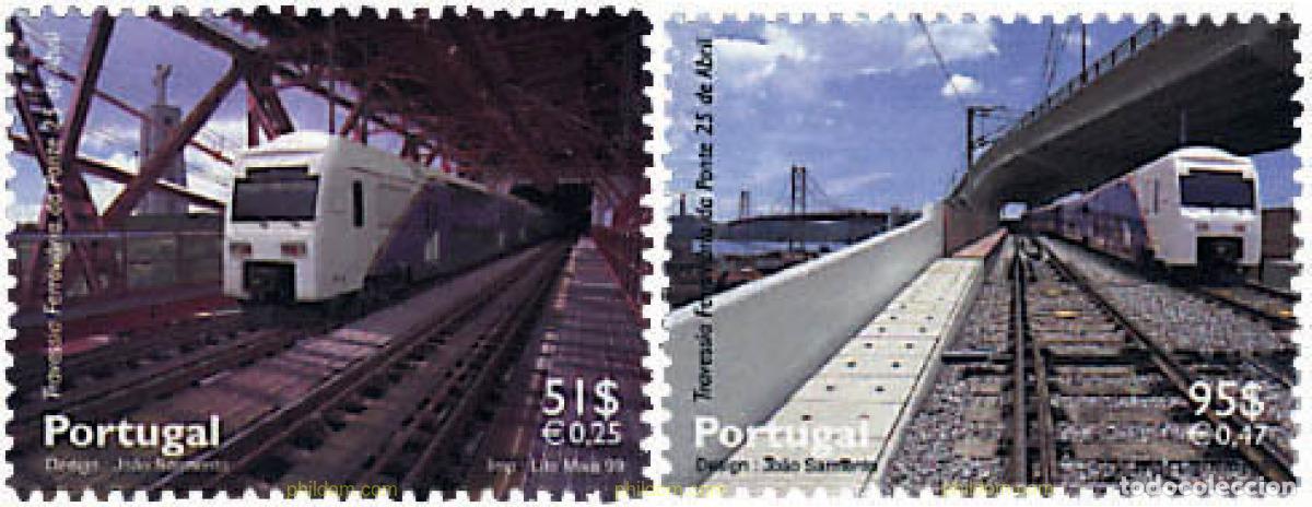 Sellos: 86780 MNH PORTUGAL 1999 INAUGURACION DEL PUENTE FERROVIARIO 25 DE ABRIL