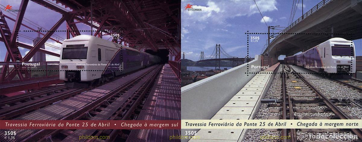 Sellos: 87505 MNH PORTUGAL 1999 INAUGURACION DEL PUENTE FERROVIARIO 25 DE ABRIL