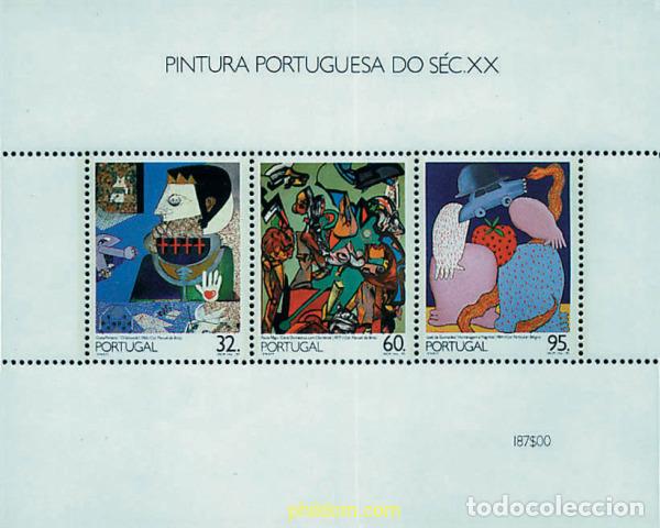 Sellos: 230908 MNH PORTUGAL 1990 PINTURAS PORTUGUESAS DEL SIGLO XX