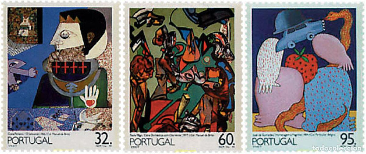 Sellos: 87805 MNH PORTUGAL 1990 PINTURA PORTUGUESA DEL SIGLO XX