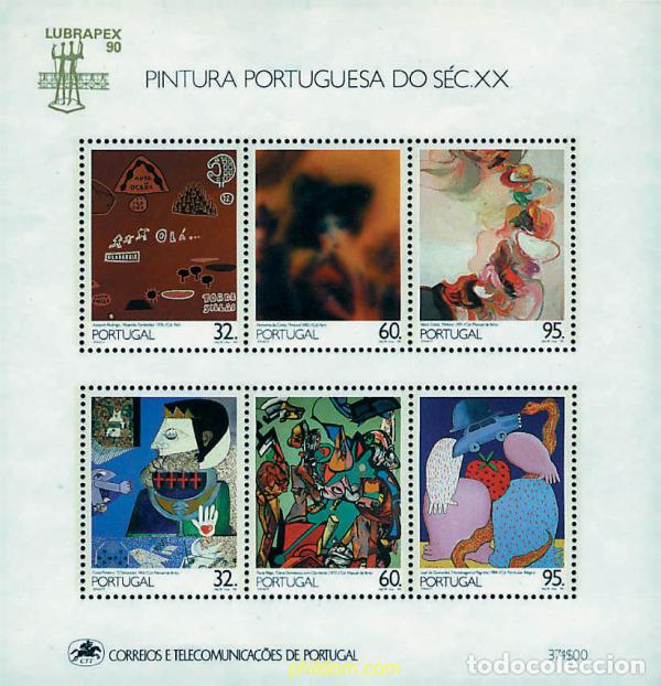 Sellos: 666759 MNH PORTUGAL 1990 PINTURAS PORTUGUESAS DEL SIGLO XX