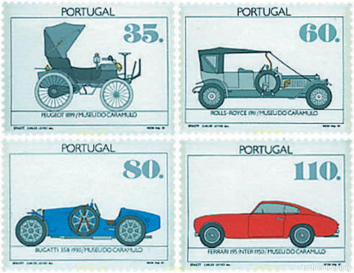 Sellos: 87776 MNH PORTUGAL 1991 MUSEO DEL AUTOMOVIL CARAMULO. PHILANIPPON 91, EXPOSICION FILATELICA INTERNA
