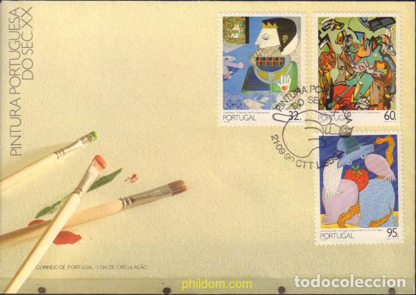 Sellos: 416769 MNH PORTUGAL 1990 PINTURA PORTUGUESA DEL SIGLO XX