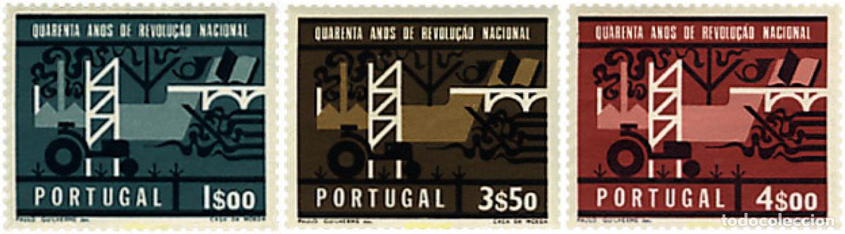 Sellos: 86597 MNH PORTUGAL 1966 40 ANIVERSARIO DE LA REVOLUCION NACIONAL