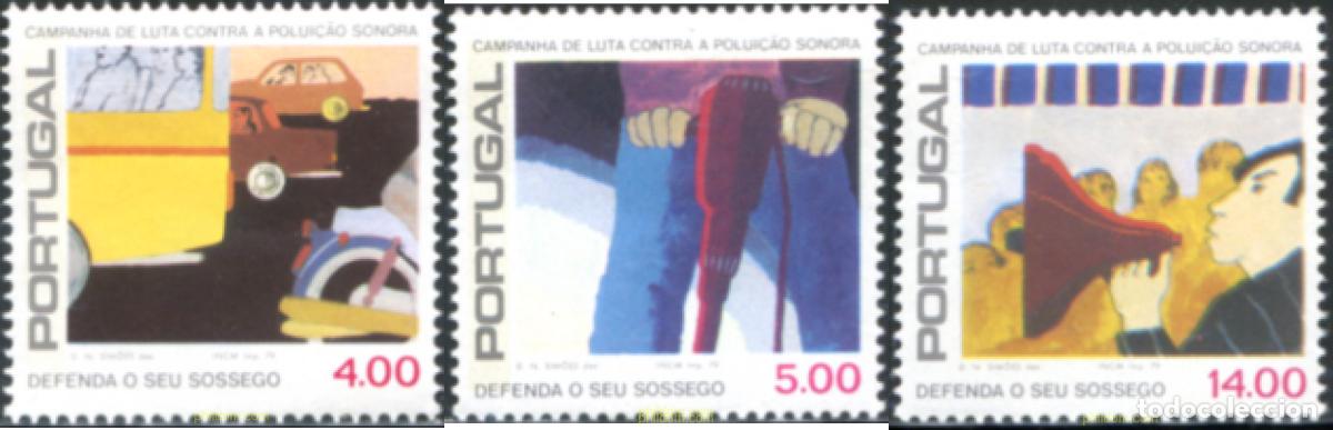 Sellos: 46566 MNH PORTUGAL 1979 CAMPA&Ntilde;A CONTRA LA CONTAMINACION ACUSTICA