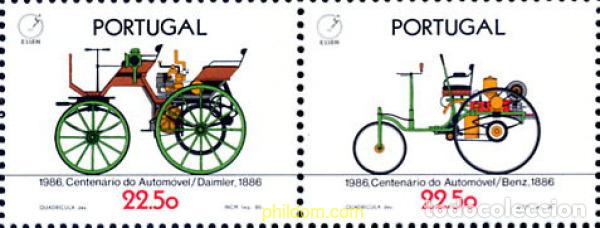 Sellos: 289839 MNH PORTUGAL 1986 CENTENARIO DEL AUTOMOVIL