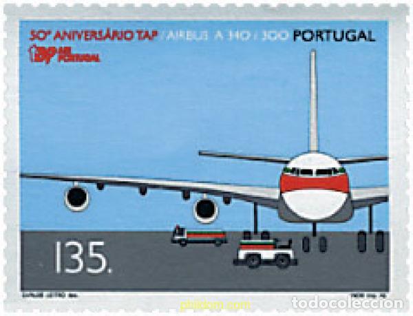 Sellos: 87449 MNH PORTUGAL 1995 50 ANIVERSARIO DE TAP AIR PORTUGAL
