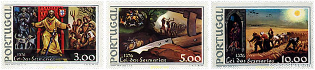 Sellos: 50176 MNH PORTUGAL 1976 6 CENTENARIO DE LA LEY DE SESMARIAS