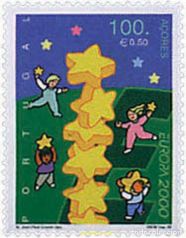 Sellos: 77111 MNH AZORES 2000 EUROPA CEPT. CONSTRUCCION EUROPEA