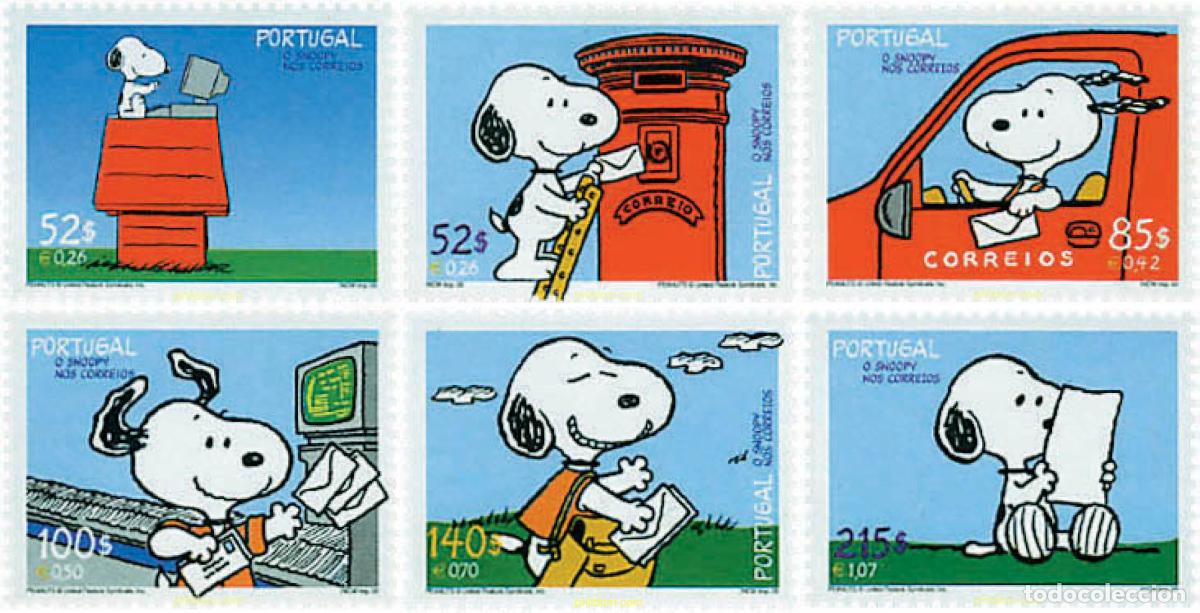 Sellos: 86753 MNH PORTUGAL 2000 SNOOPY EN EL CORREO