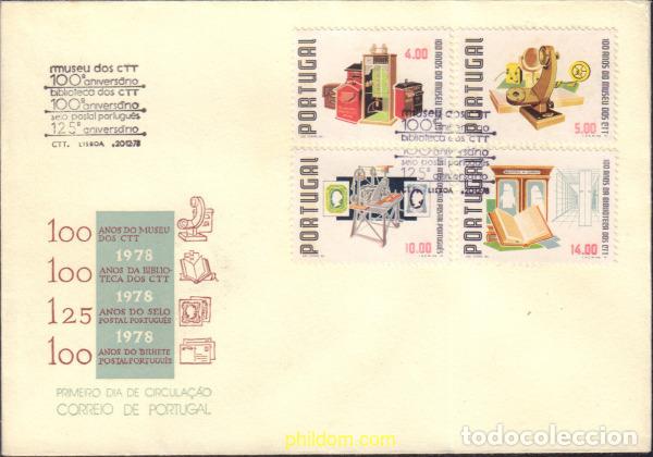Sellos: 421444 MNH PORTUGAL 1978 CENTENARIO DEL MUSEO DE CORREOS Y TELECOMUNICACIONES