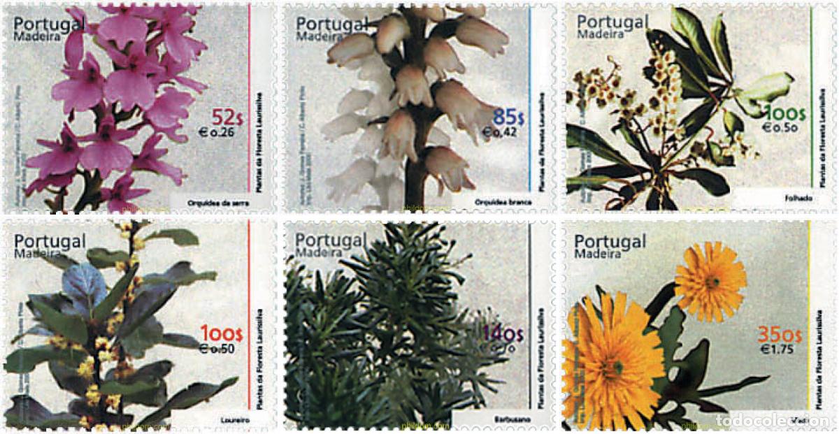 Sellos: 100166 MNH MADEIRA 2000 FLORA DE MADEIRA