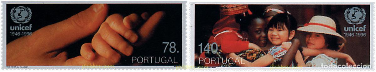Sellos: 87118 MNH PORTUGAL 1996 50 ANIVERSARIO DE LA UNICEF