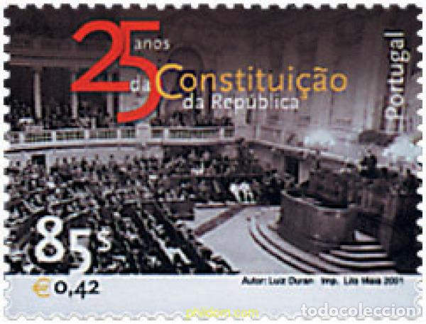 Sellos: 69533 MNH PORTUGAL 2001 25 ANIVERSARIO DE LA REPUBLICA