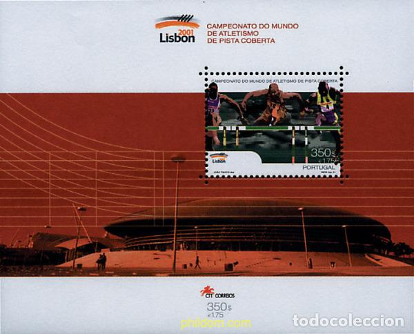 Sellos: 69673 MNH PORTUGAL 2001 CAMPEONATO DEL MUNDO DE ATLETISMO EN PISTA CUBIERTA