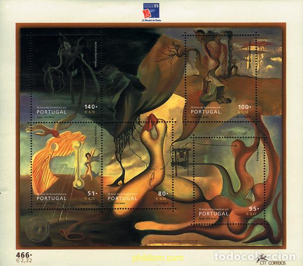 Sellos: 88401 MNH PORTUGAL 1999 50 ANIVERSARIO DEL SURREALISMO