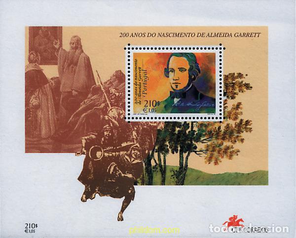 Sellos: 87500 MNH PORTUGAL 1999 200 ANIVERSARIO DEL NACIMIENTO DE ALMEIDA GARRET
