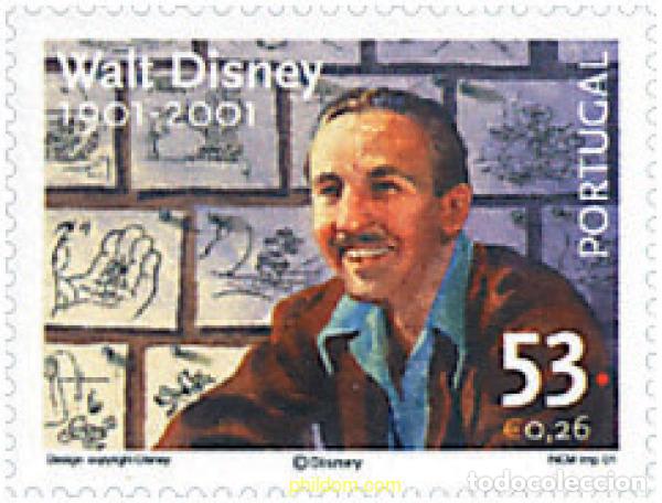 Sellos: 86253 MNH PORTUGAL 2001 CENTENARIO DEL NACIMIENTO DE WALT DISNEY