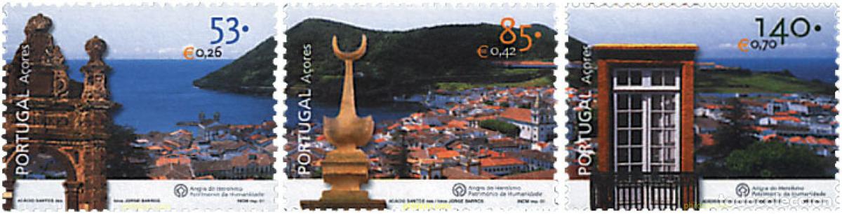 Sellos: 86257 MNH AZORES 2001 ANGRA DE LO HEROISMO - PATRIMONIO DE LA HUMANIDAD
