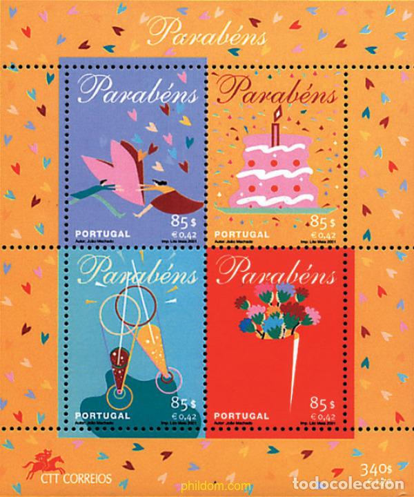 Sellos: 86242 MNH PORTUGAL 2001 FELICITACIONES
