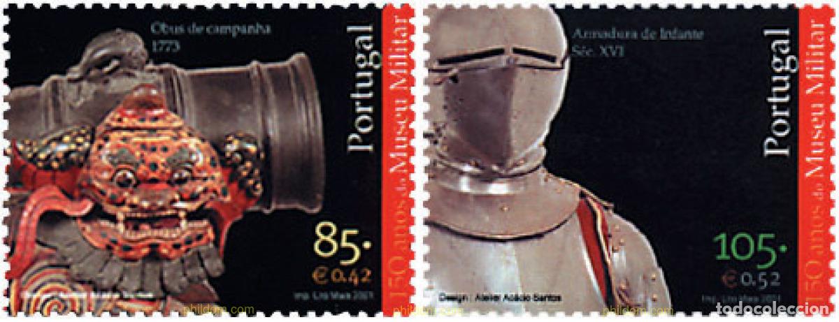 Sellos: 86245 MNH PORTUGAL 2001 150 ANIVERSARIO DEL MUSEO MILITAR