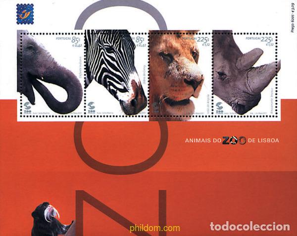 Sellos: 86248 MNH PORTUGAL 2001 FAUNA DEL ZOO DE LISBOA