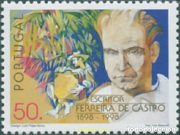 Sellos: 126400 MNH PORTUGAL 1998 50 ANIVERSARIO DEL NACIMIENTO DEL ESCRITOR FERREIRA DE CASTRO