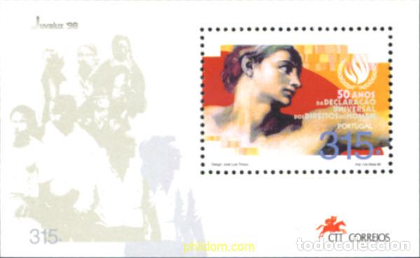 Sellos: 101646 MNH PORTUGAL 1998 50 ANIVERSARIO DE LA DECLARACION EUROPEA DE LOS DERECHOS HUMANOS