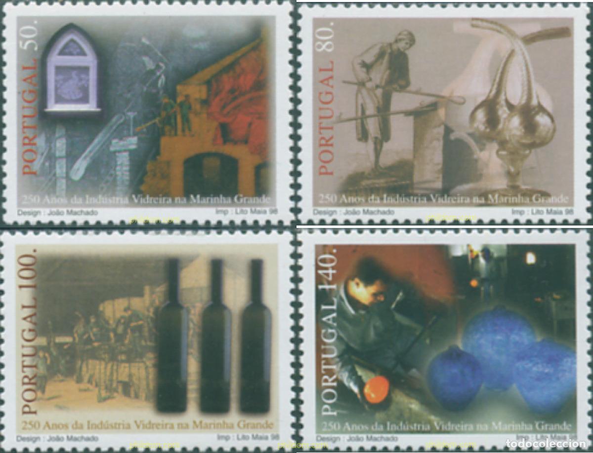 Sellos: 126409 MNH PORTUGAL 1998 250 ANIVERSARIO DE LA INDUSTRIA DEL VIDRIO DE MARINHA GRANDE