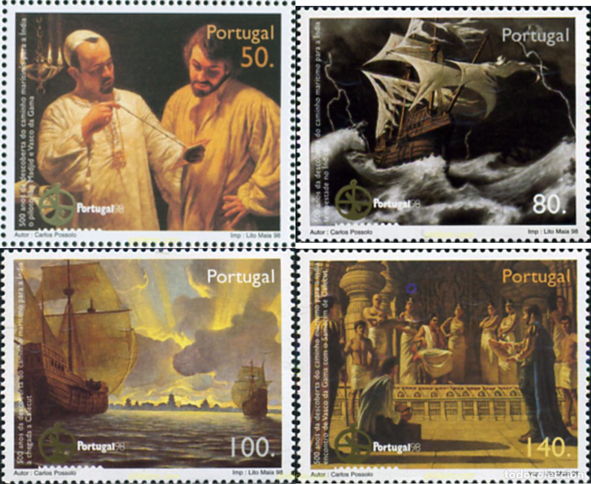Sellos: 126411 MNH PORTUGAL 1998 500 ANIVERSARIO DEL DESCUBRIMIENTO DE LA RUTA MARINA DE LAS INDIAS POR VAS