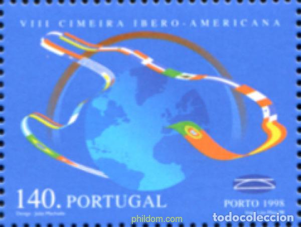 Sellos: 354116 MNH PORTUGAL 1998 8 CUMBRE IBERO-AMERICANA DE JEFES DE ESTADO Y DE GOBIERNO EN OPORTO