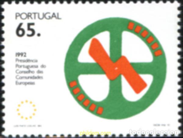 Sellos: 140904 MNH PORTUGAL 1992 PRESIDENCIA PORTUGUESA DEL CONSEJO DE MINISTROS DE LA COMUNIDAD EUROPEA