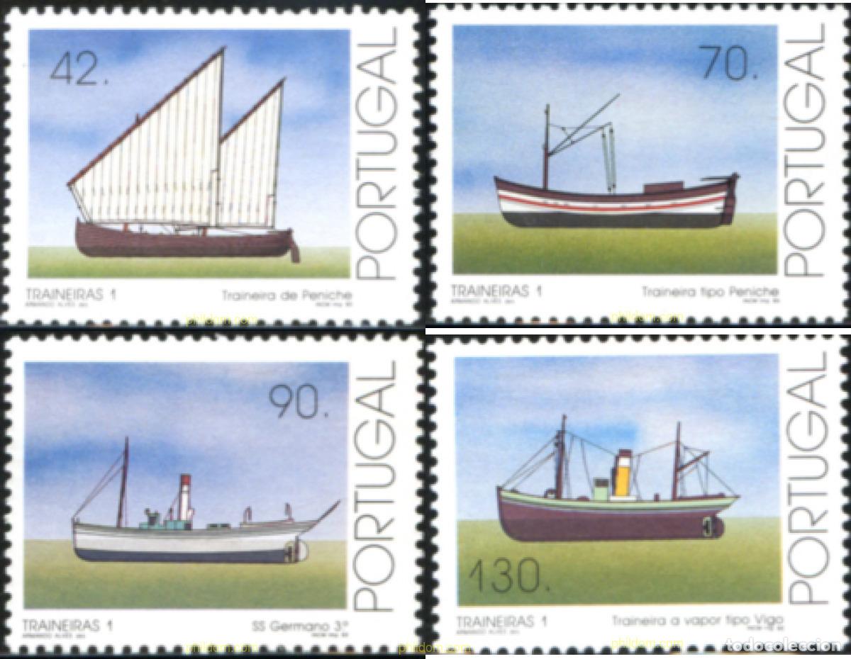 Sellos: 2024 MNH PORTUGAL 1993 CHALUPAS DE LAS COSTAS PORTUGUESAS