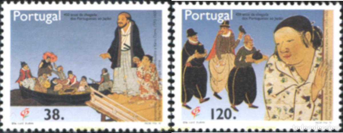 Sellos: 140914 MNH PORTUGAL 1992 450 ANIVERSARIO DE LA LLEGADA DE LOS PORTUGUESES AL JAPON