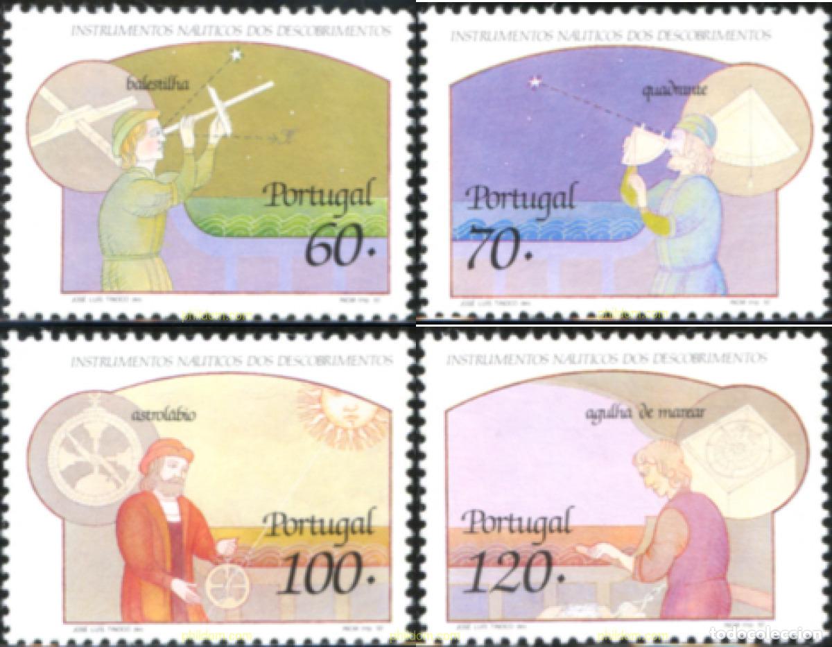 Timbres: 140917 MNH PORTUGAL 1992 INSTRUMENTOS DE NAVEGACION DE LA EPOCA DE LOS DESCUBRIDORES