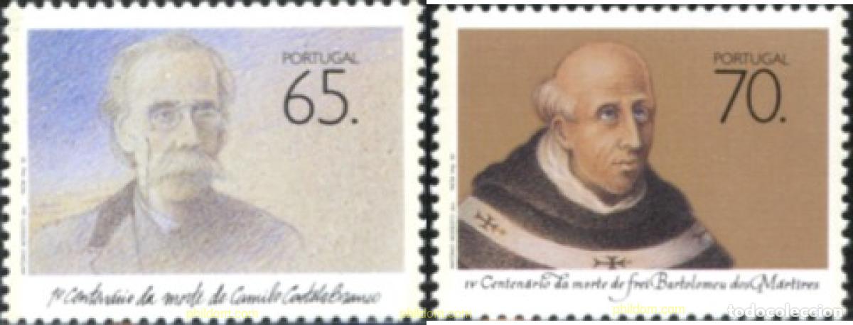 Timbres: 140875 MNH PORTUGAL 1990 PERSONAJES PORTUGUESES DE LAS LETRAS