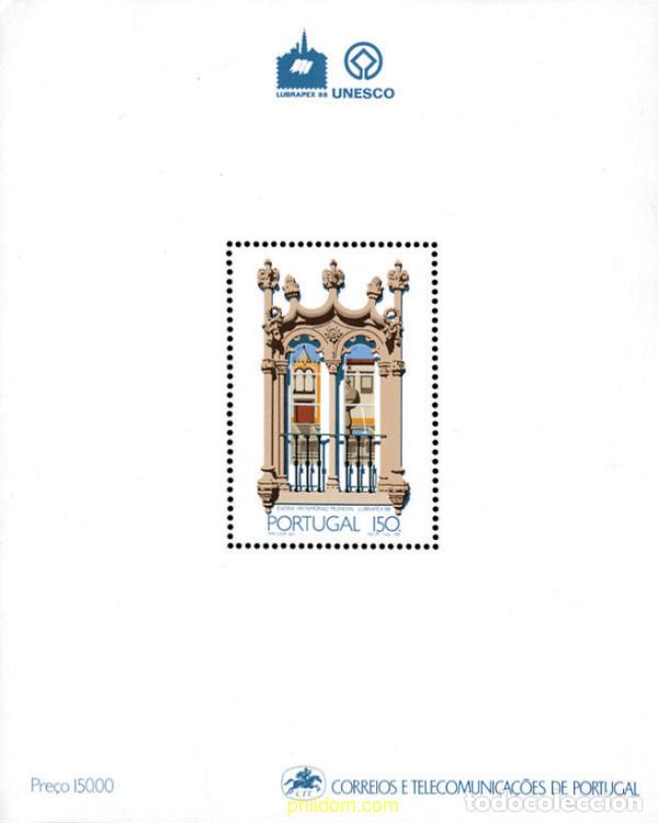 Sellos: 106582 MNH PORTUGAL 1988 LUBRAPEX-88. eVORA PATRIMONIO MUNDIAL DE LA UNESCO