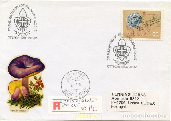 Sellos: 266135 USED PORTUGAL 1987 3 CENTENARIO DE LA EMISION DEL PAPEL MONEDA DE PORTUGAL