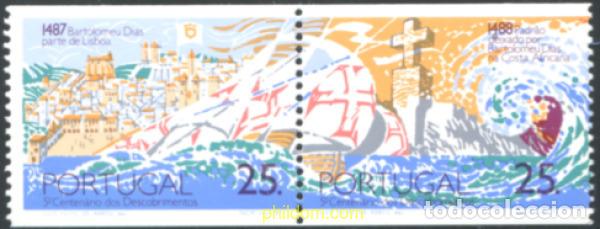 Sellos: 140822 MNH PORTUGAL 1987 500 ANIVERSARIO DE LOS VIAJES DE LOS EXPLORADORES BARTOLOMEU DIAS