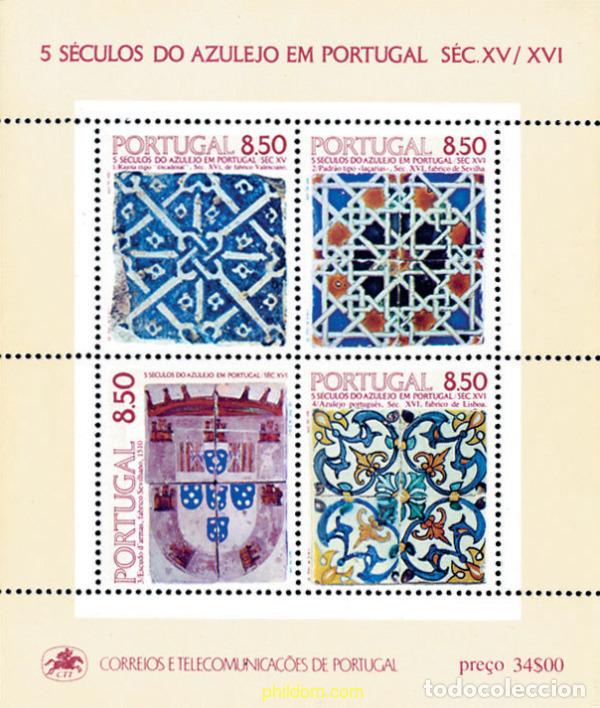 Sellos: 109053 MNH PORTUGAL 1981 5 SIGLOS DE AZULEJOS