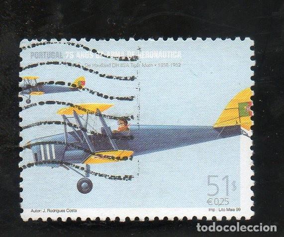 Sellos: FILA PORTUGAL 1999 AF-2591 YT-2328 ARMA DA AERON&Aacute;UTICA CIRCULADO (O)