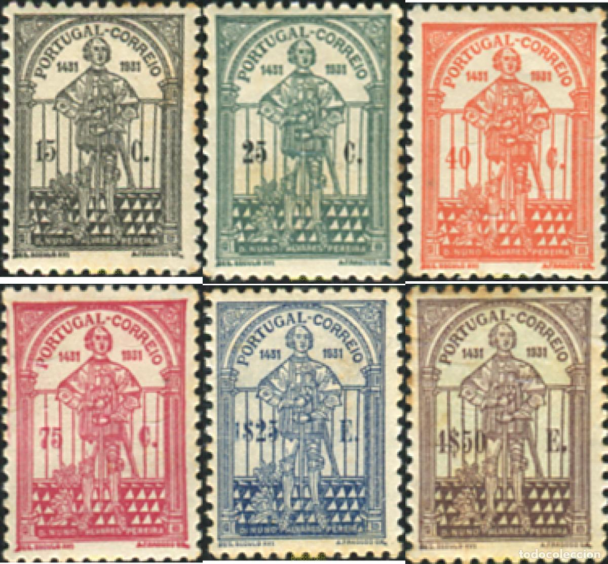 Timbres: 353556 HINGED PORTUGAL 1931 5 CENTENARIO DE LA MUERTE DE NUNO ALVAREZ PEREIRA