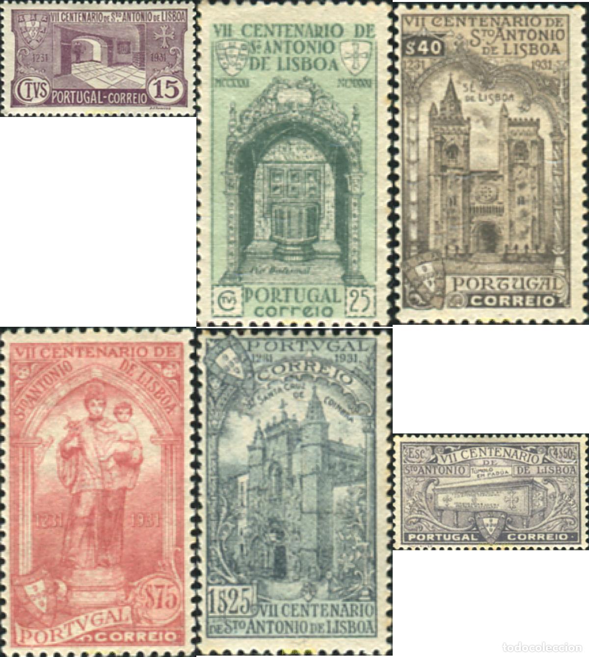 Timbres: 353555 HINGED PORTUGAL 1931 7 CENTENARIO DEL NACIMIENTO DE SAN ANTONIO DE PADUA