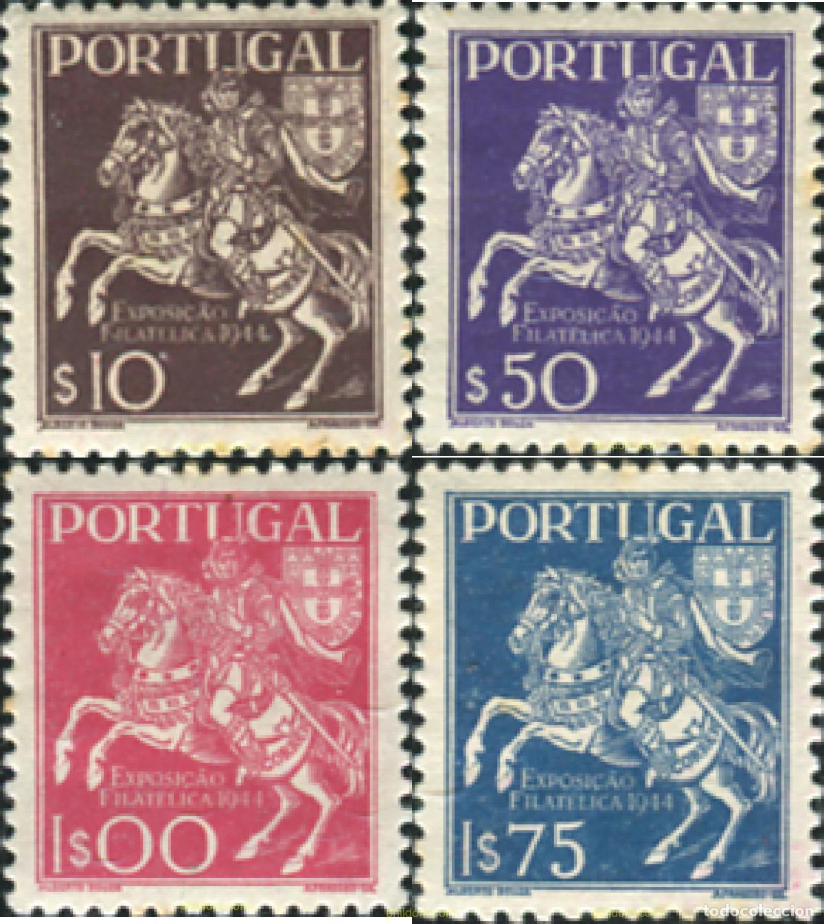 Stamps: 125298 MNH PORTUGAL 1944 3 EXPOSICION FILATELICA DE LISBOA