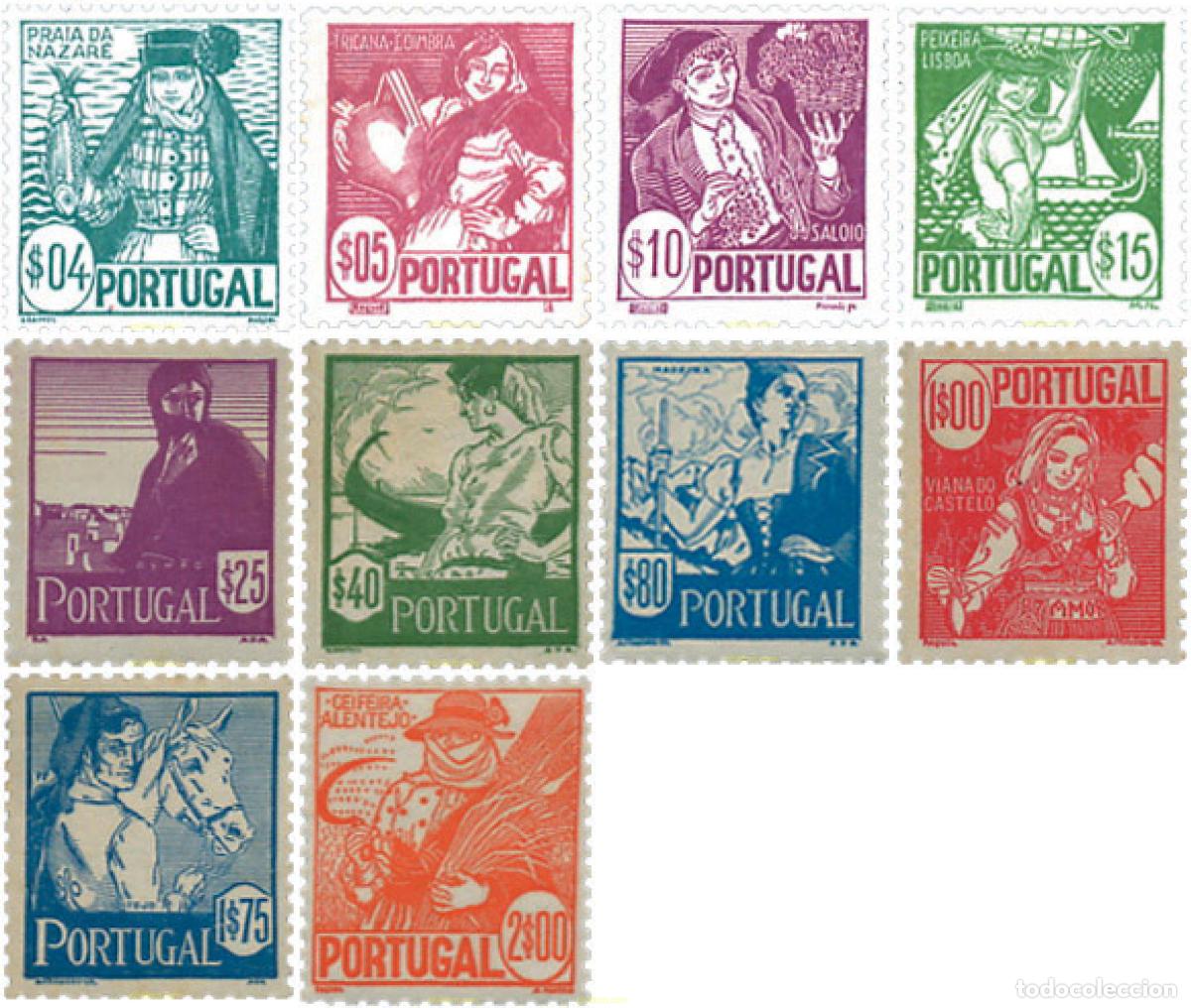 Sellos: 125291 MNH PORTUGAL 1941 COSTUMBRES REGIONALES