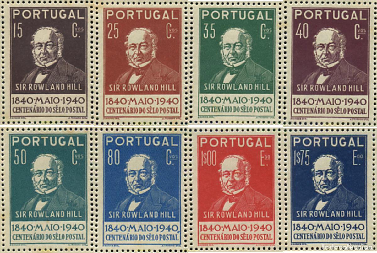 Sellos: 125282 MNH PORTUGAL 1940 CENTENARIO DEL SELLO