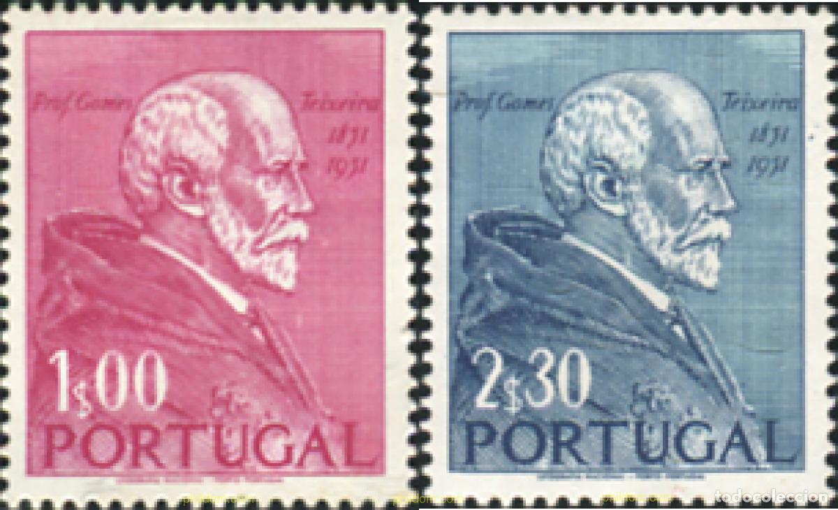Sellos: 125395 MNH PORTUGAL 1952 CENTENARIO DEL NACIMIENTO DE GOMES TEIXEIRA
