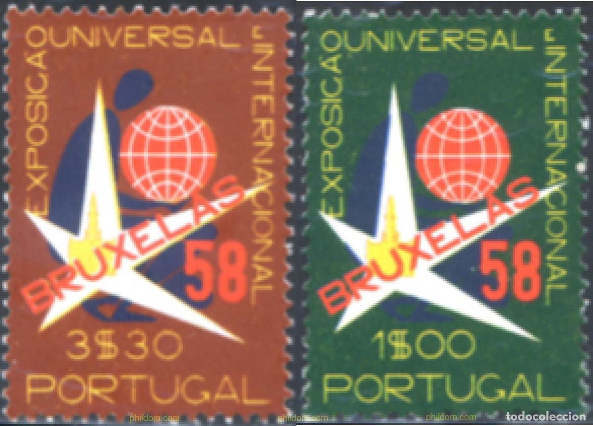 Sellos: 125424 MNH PORTUGAL 1958 EXPOSICION INTERNACIONAL DE BRUSELAS