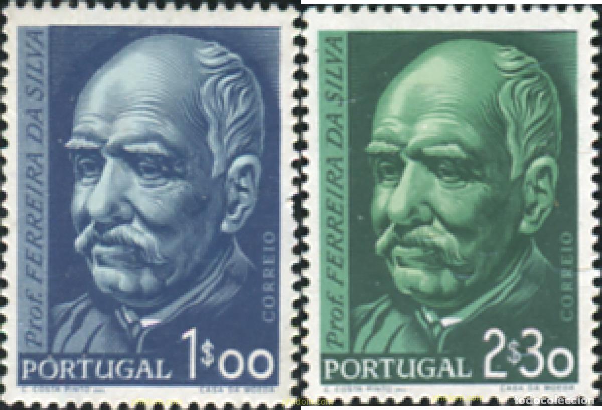 Sellos: 125415 MNH PORTUGAL 1956 CENTENARIO DEL QUIMICO FERREIRA DA SILVA