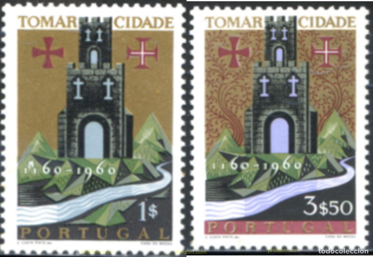 Sellos: 125449 MNH PORTUGAL 1962 8 CENTENARIO DE LA VILLA DE TOMAR